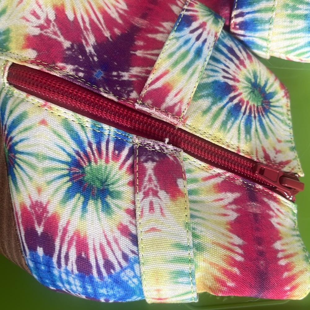 Lemon Drop By Privileged Size 7.5 Spirit Tie Dye Heeled Booties hippie boho - Picture 4 of 11